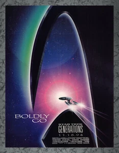 Star Trek Generations uscita film stampa annuncio arte vintage A 1994 - Foto 1 di 1