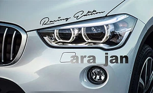 Racing Edition Decal Sticker sport speed car hood logo emblem sticker BLACK - Picture 1 of 1