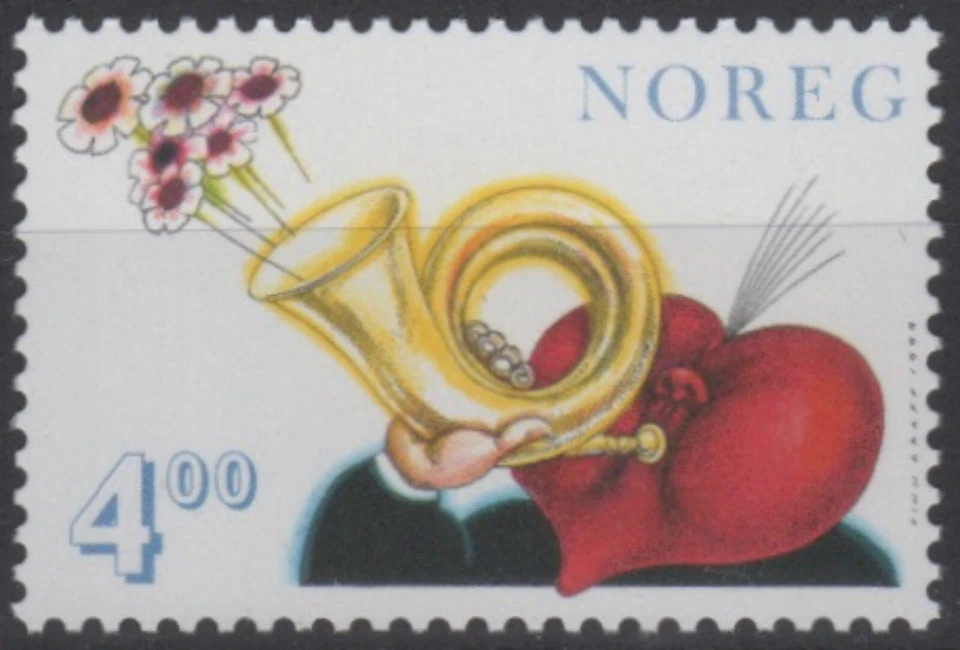 NORWAY Sc. 1217 St. Valentine's Day 1999 MNH - Image 1 of 1