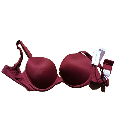 Calvin Klein Perfectly Fit Push Up Bra UK: 38D EU: 85D Fr: 100D Tawny port - Bild 1 von 4