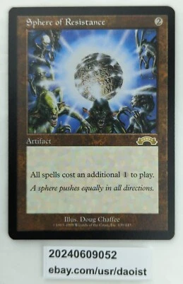 MTG Sphere of Resistance Exodus Rare Magic The Gathering LP - Image 1 of 4