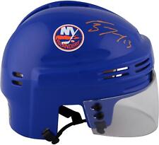 Mathew Barzal New York Islanders Autographed Blue Mini Helmet