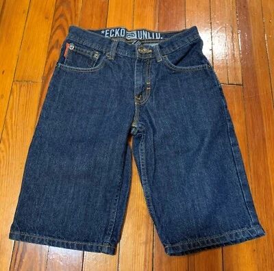 Pantalones cortos de mezclilla Ecko Unltd azul marino para niño 100 % algodón talla 10 Foto 1 de 4