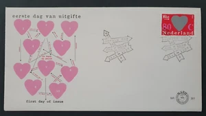 1997 NETHERLANDS NEDERLAND SURPRISE STAMP SCRATCH STAMP HEART LOVE NR 361 FDC - Picture 1 of 1