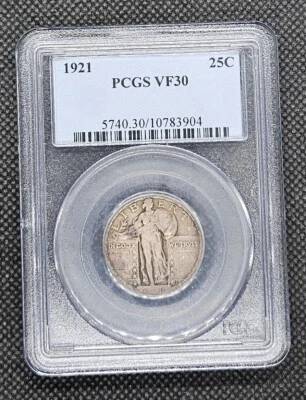 1921 Standing Liberty Quarter | PCGS VF30 - Image 1 of 4