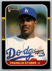 1987 Donruss - #299 Franklin Stubbs Los Angeles Dodgers MLB Baseball Card - Picture 1 of 2