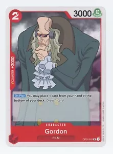 Gordon OP01-011 ~ U inglese, One Piece Romance Dawn TCG - Foto 1 di 1