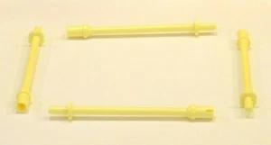 10x - LEGO Barra Giallo Chiaro Brillante 8L con Anelli di Stop e Spilla - Flat End (2714b) - Foto 1 di 1