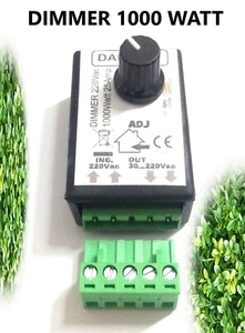 Dimmer 220V 1000W pwm scr triac regolatore tensione motori lampade ventole - Foto 1 di 8