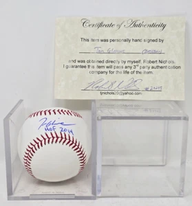 Tom Glavine Signed Baseball HOF 2014 Rawlings with Case & COA - Picture 1 of 5