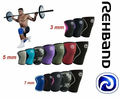 REHBAND Kniebandage Cross-Fit-Bandage Fitness-Kniebandage Bandage 3,5,7mm - Bild 1 von 4