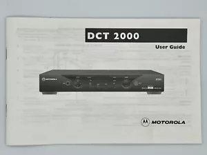 Motorola DCT 2000 User Guide General Instrument Digital Consumer Instructions - Picture 1 of 2