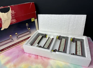 1993 Lemax Dickensvale 4er Set Porzellansäule Wandset in beschädigter Box - Bild 1 von 6