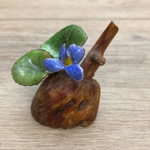 MCM Norman Brumm Kupfer Emaille Blumen Skulptur - Bild 1 von 8