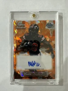 2023 BOWMAN CHROME U SAPPHIRE SELECTIONS MARVIN HARRISON JR ORANGE AUTO #D /25 - Picture 1 of 3