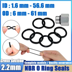 Imperial Nitrile Rubber NBR O Ring Seal 2.2mm Cross Section ID 1.6mm-56.6mm SUPP - Picture 1 of 48
