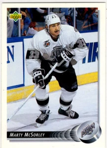 1992-93 Upper Deck Hockey Marty McSorley No. 322 Los Angeles Kings - Picture 1 of 2
