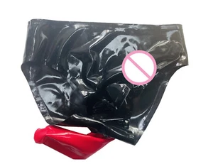 Calzoncillos de goma látex con dos vainas hechas a mano hombre ropa interior látex 0,4mm - Imagen 1 de 6