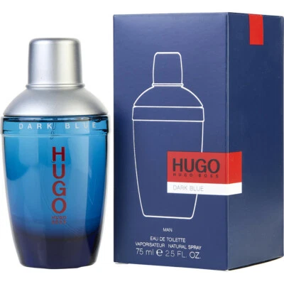 HUGO BOSS HUGO AZUL OSCURO EAU DE TOILETTE SPRAY PARA HOMBRES 2,5 OZ / 75 ml ¡NUEVO! Foto 1 de 2