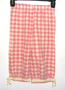 Naartjie Boutique Pink Yellow Plaid Checked Pants Elastic Waist XL 7 Years - Picture 1 of 4