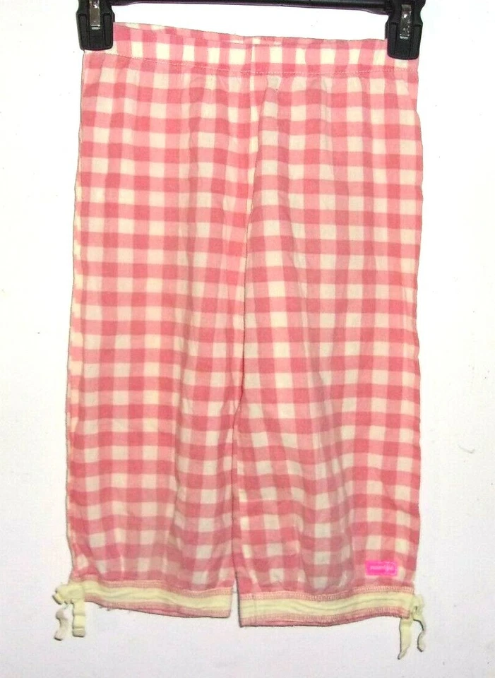Pantalones Naartjie Boutique Rosa Amarillo Cuadros Cintura Elástica XL 7 Años Foto 1 de 4