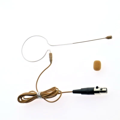 Tan One Side Headset Hanging Microphone For Shure SLXD ULXD AD4D AD4Q BeltPack - Image 1 of 4