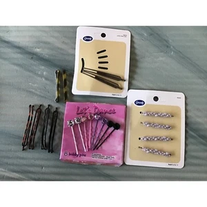 Pearl Hair Pins, Bobby Pins with faux Stones , Hair Clips/Accessories - Picture 1 of 4