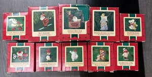 Hallmark Vintage Keepsake Ornaments - Assorted Lot Of 10 From 1980s #1 - Picture 1 of 1