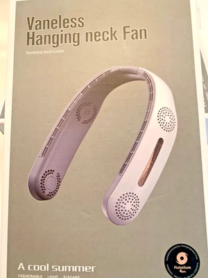 Ventilador de cuello portátil sin aspas - blanco Foto 1 de 4