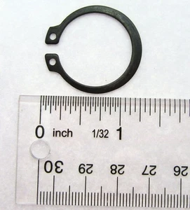 External Retainting Snap Ring ~ 1 1/16 inch~ Black Oxide ~ Spring Steel - Picture 1 of 4
