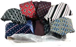 Lot of 40 MENS TIES Neckties Various Styles Fabrics Colors Crafts/Cutters      I - Picture 1 of 2