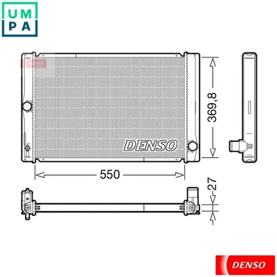RADIATOR ENGINE COOLING DRM50123 FOR TOYOTA COROLLA/iM/QUEST/ALTIS AURIS 1.4L - Image 1 of 4