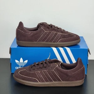 Adidas Samba OG Uomo Taglia 9 Scarpe da Ginnastica Marrone Scarpe da Calcio Sneakers - Foto 1 di 8