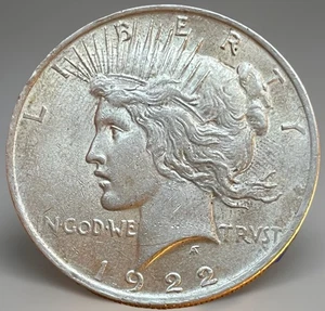 1922-P Peace Dollar Error. Nice Die Clash Spike, Eagles Rt. Shoulder. PD-05 - Picture 1 of 4