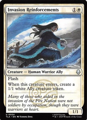 Invasion Reinforcements 24 Avatar The Last Airbender Magic the Gathering 000883 - Image 1 of 2