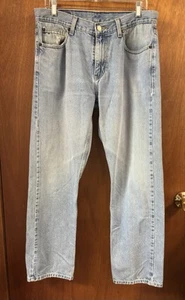 Jeans uomo denim marca Hilfiger lavaggio leggero vintage 34 x 30-1/2” L effetto invecchiato - Foto 1 di 15