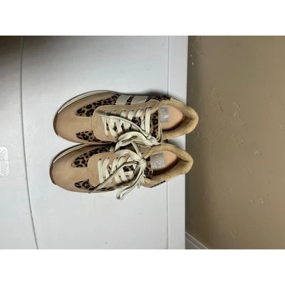 Dolce Vita Jammy Leopard Print Sneakers Athletic Shoes Women's Size 6.5 Tan - Image 1 of 4