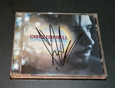 Chris Cornell Autographed Signed Euphoria Morning CD Booklet 1999 A&M HOF - Image 1 of 4