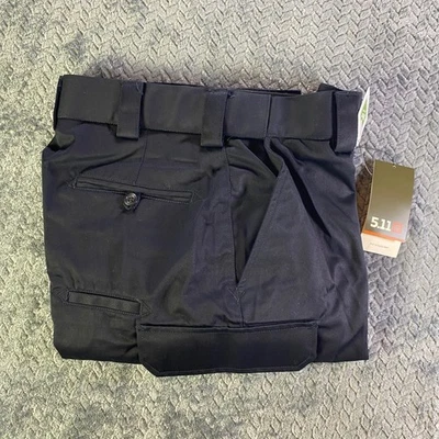 5.11 Tactical Mens 33 PDU B Class Twill Pant Midnight Navy Straight Fit Unhemmed - Image 1 of 4