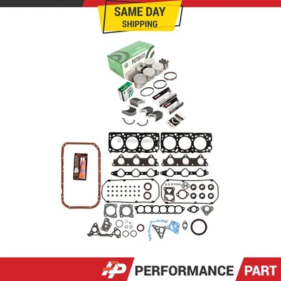 Full Gasket Set Pistons Bearings Fit Mitsubishi Montero 3.0 6G72 - Image 1 of 4