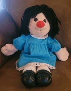 95' Big Comfy Couch Molly Doll Plush Stuffed Soft Toy 17" Blue Dress Yarn Hair - Picture 1 of 6