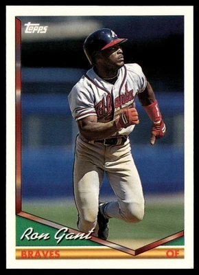 1994 Topps Ron Gant Atlanta Braves #166 - Image 1 of 2