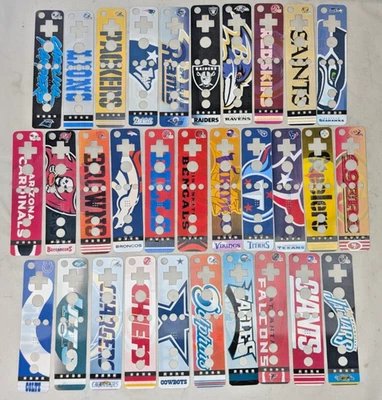 Lot of 31 NFL Football Teams Lenticular Holographic Nintendo Wii Remote Skins. - Image 1 of 4