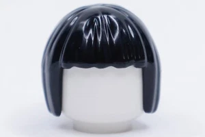 NUEVO LEGO® Black Bob Cut Minifigura Pieza de Cabello Corto 10211, 10229, 10235, 10325 - Imagen 1 de 2