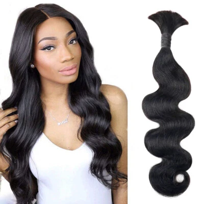 Deep Wave Human Braiding Hair Crochet Hair For Boho Braids Wet and Wavy Hair 22" - Image 1 of 4