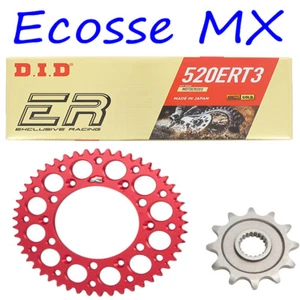 Kit de cadena y piñón Renthal rojo Honda CR125 87-07 dorado DID ERT3 - Imagen 1 de 1