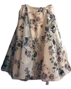 Catherine Malandrino Floral Print Skirt Size 2 - Picture 1 of 1