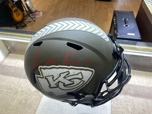 RASHEE RICE AUTOGRAPHED KANSAS CITY CHIEFS Replica Helmet Radtke Sports COA - Imagen 1 de 8