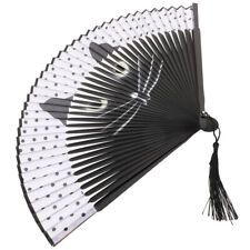 Graceful Silk Fans with Cat Design - Elevate Your Style with Ease
