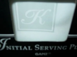 GANZ BELLA CASA INITIAL SERVING PLATE A, K, P - Picture 1 of 3